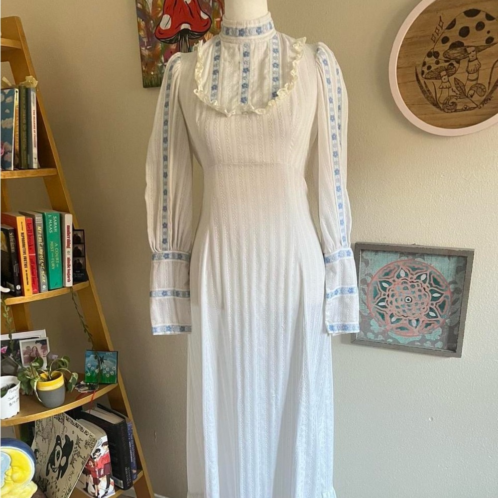 70s handmade dress 🩵